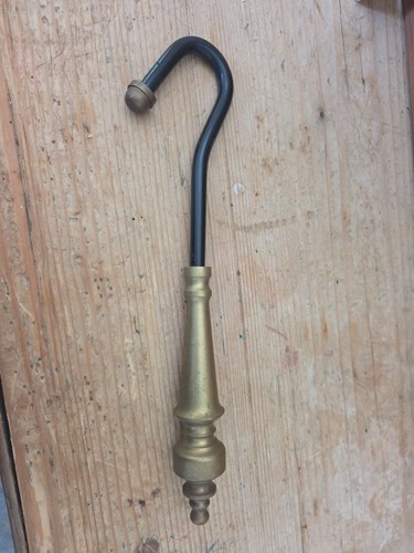 Brass and iron fireplace