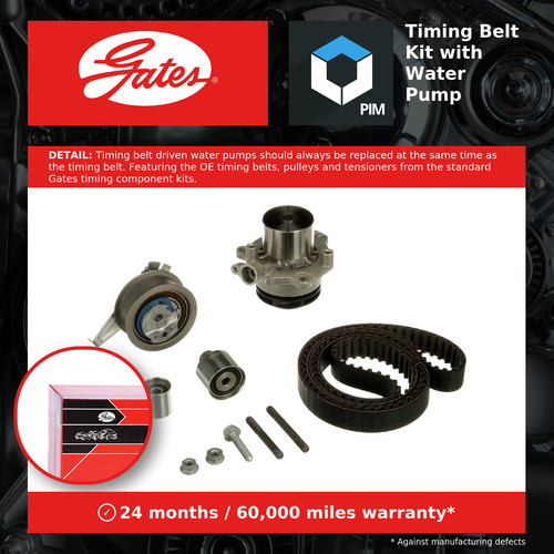 Timing belt water pump kit - water,