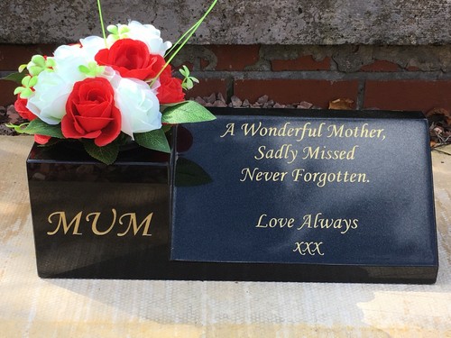 Personalised memorial vase - personalised,