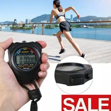Digital Stopwatch Sports Counter Chronograph Timer Odometer Waterproof Watch Lot