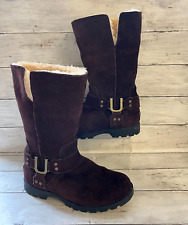 UGG Plum Suede Barlow Boots Size UK 5.5