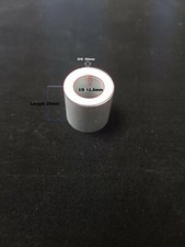 Aluminium Spacer,Bush,Stand Off,Washer Collar Bonnet Raisers I/D 12.5mm -P/O 5pc