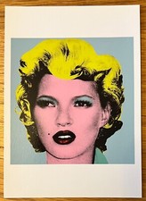 Banksy Crude Oils Kate Moss Original Exhibition Promo Postcard With Provenance