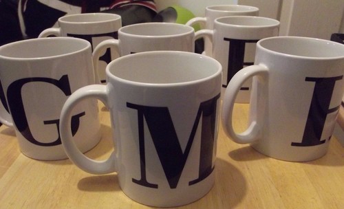 Single initial letter coffee - ,