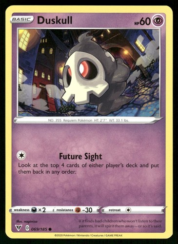 Duskull 069 185 common - 069/185, vivid