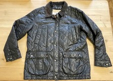 Mens black Rocha John Roch at Debenhams quilted jacket winter coat size XL