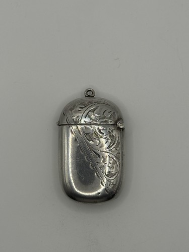 Antique sterling silver vesta - antique,