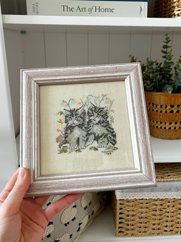 Vintage kittens cross stitch - vintage,