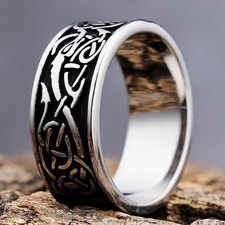 New Men's Rings Odin Dragon