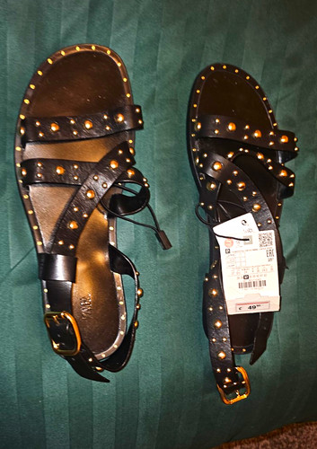 Zara genuine leather black - zara,