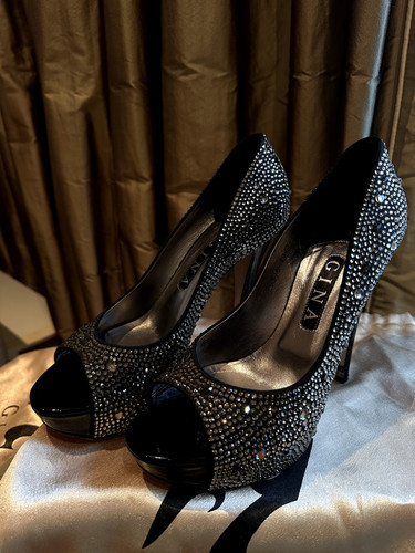Gina black swarovski crystals - gina,
