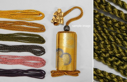 Ash green inro himo - -,