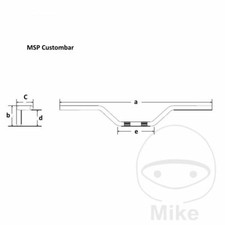 CHROME HANDLEBAR 25.4