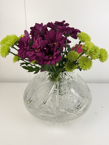 Bohemia lead crystal rose bowl - lead,