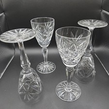 Set of 4 Vintage Clear Crystal