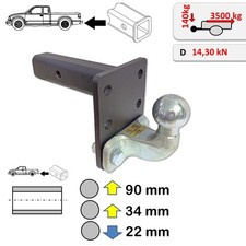 Towbar Ball Hitch Adapter for