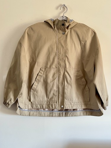 Zara women beige hooded - beige,