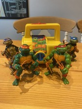 Original Teenage Mutant Ninja Turtles Action Figures 80s Bundle With Torch.