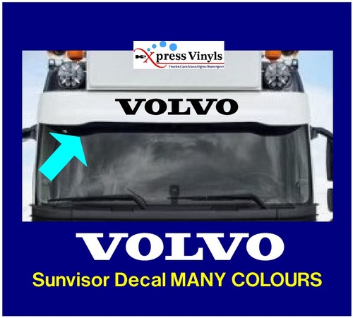 Volvo sun visor truck decal - volvo,