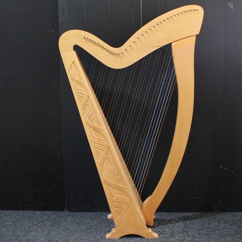 String harp with levers - levers, by