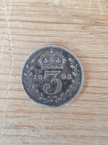 1893 victoria 925 silver 3d - silver,