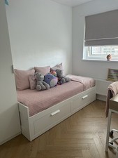 IKEA Brimnes Day-bed with 2 Drawers and 2 Mattresses ( Daybed )