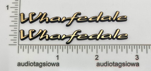 Wharfedale speaker badge pair - badge,