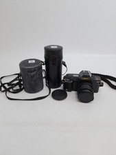 Canon T70 35mm SLR Film Camera & Canon FD35-105mm Zoom Lens & Kalimar F80-200mm