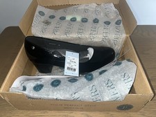 Pavers Black Patent Court Shoe