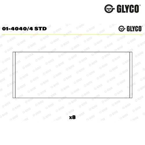 Connecting rod bearing glyco - bearing,