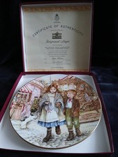 Royal Worcester 1989 NSPCC Christmas Plate In Original Box Fairgound Magic