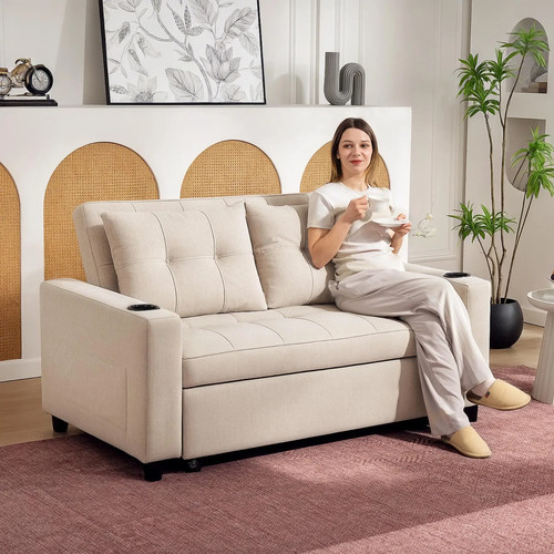 2seater pull out sofa - 2seater, bed