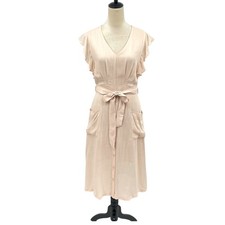 Roolee S Cream Woven Belted