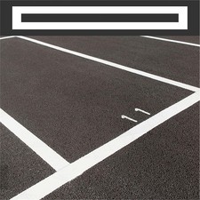 Parking Lot Line Stencil 4x84.6 Inch Reusable Silicone Foldable Straight Line