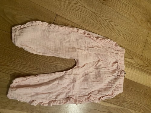 Pink crinkle frill - crinkle/frill, cotton