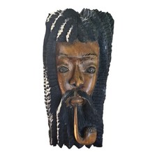 Hand Carved Wood Bob Marley