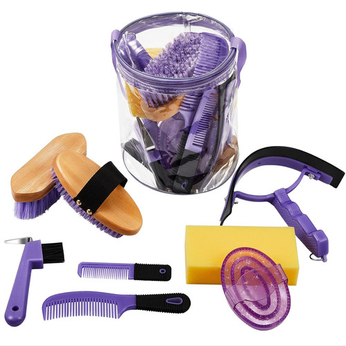 Pcs horse grooming kit tack - 9,