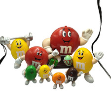M&M's Dispensers / Keepers / Toys Vintage Retro 1991 Mars Inc Bundle Lot x8