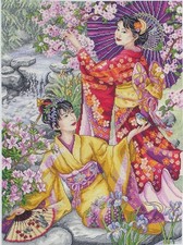 Anchor Counted Cross Stitch Kit Maia Collection Geishas