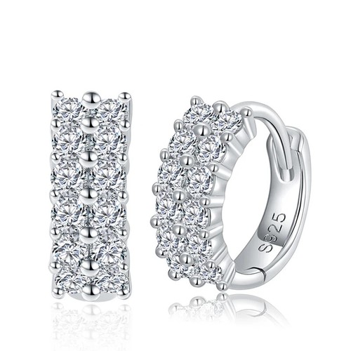 2ct hoop earrings white - 2ct, gold
