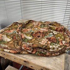 Large Vintage floral Original Ercol Windsor SEAT Chair Tassel Covers x 2