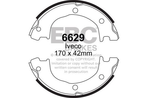 Ebc 6629 brake shoe set - brake,