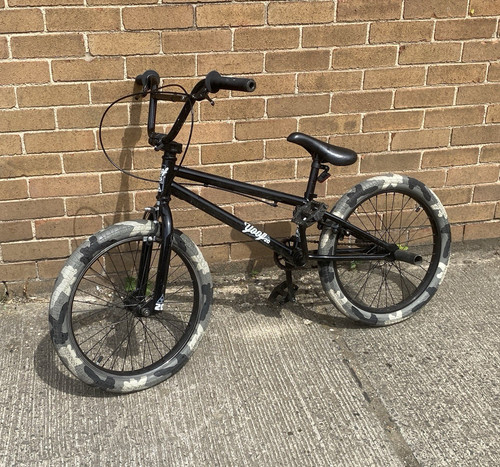 20in bmx bike black grey - black/grey, with