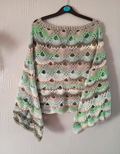 Crochet handmade poncho gift - handmade,