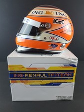 Bell ING Renault F1 1/2 Scale Mini Helmet Signed Nelson Piquet & Fernando Alonso