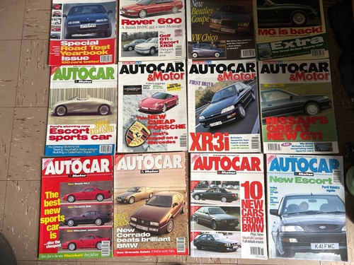 Autocar magazine joblot 1992 - magazine,