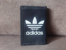 Adidas Folding Wallet Black Zips Extra Pockets
