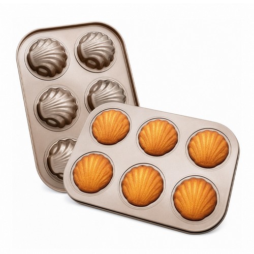 Pcs madeleine pan cavity - madeleine, 6-cavity