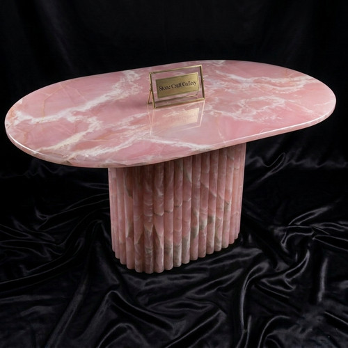 Luxury pink onyx - onyx, oval