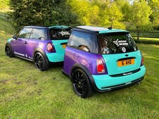 Mini Cooper D , matching Mini trailer. px up/down, Classic / Campervan/Motorhome